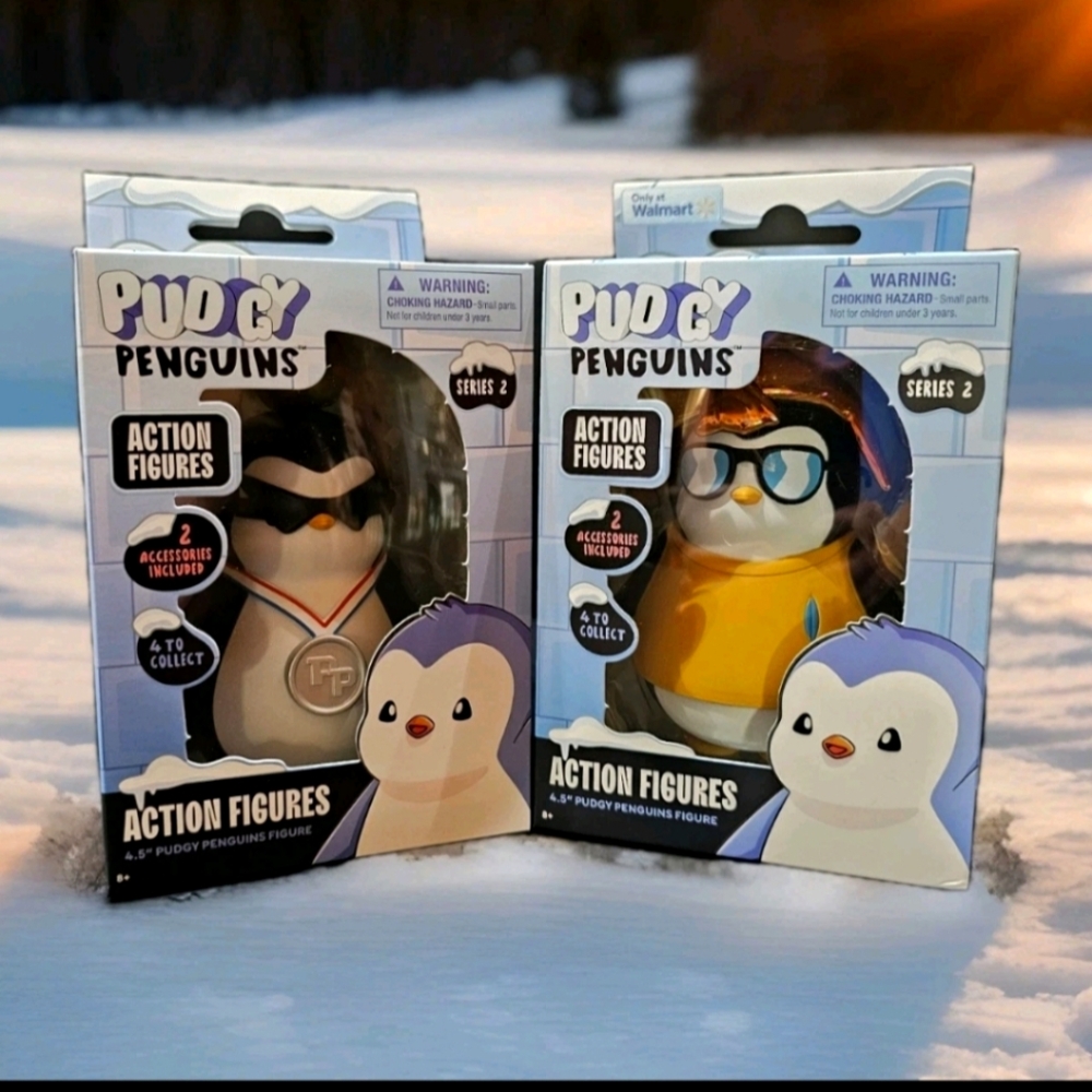 Pudgy Penguins Action Figures Lot Of 2 Series 2 New Factory Sealed  READ